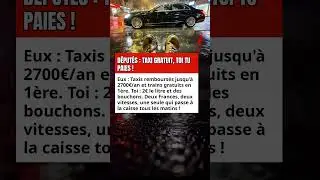 D&Eacute;PUT&Eacute;S : TAXI GRATUIT, TOI TU PAIES !