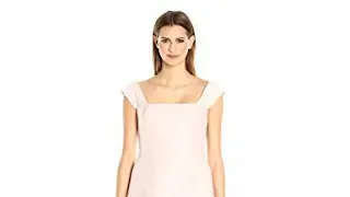 HALSTON HERITAGE Women's Off Shoulder Silk Faille Dress