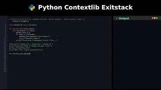 Python Contextlib Exitstack #programming