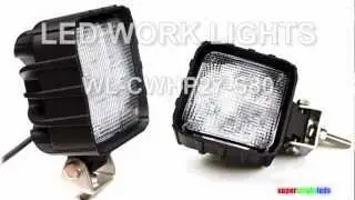 LED Work Lights on Forklift