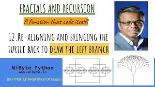 12. Fractals and Recursion: Re-aligning and bringing the turtle back to draw the left branch