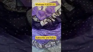 🤩Viscose Georgette Saree With Banarasi buti Work Stich Blouse Size Up To 42 Price *1050+$ # trending
