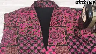 v-shape halter neck design||cutting and stitching