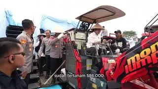 Kapolri menghadiri giat Panen Raya Jagung Serentak Kuartal IV