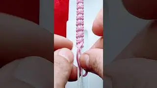 Bracelet Knitting Tutorial, Macrame #shorts #macrametutorial #tricks
