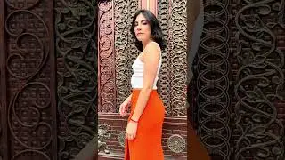 Latest Trending Party Wear Crop Tops | One Shoulder CROP TOPS | Orange Women Knit Skirt | Fashion