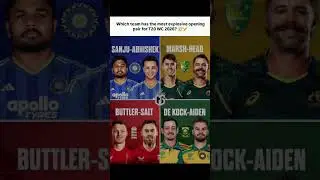 T20 WC 2026: Most EXPLOSIVE Opening Pair? 🔥 Buttler-Salt vs Head-Marsh vs India's NEW Duo