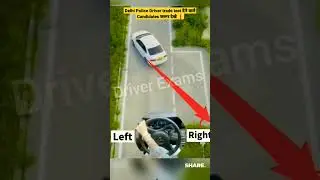 Learn this parking trick for Delhi Police Driver trade test !#car #shorts #driving #tips #tutorial
