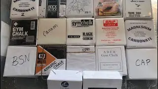 21 BRANDS OF GYM CHALK COMPARISON // 42 MINUTES OF CRUSHING // ASMR