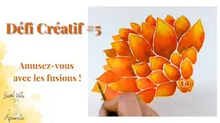 Aquarelle : ✨ Défi Créatif #5 : Amusez-vous avec les fusions ! 🎨