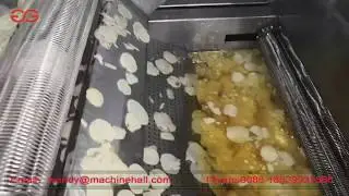 Automatic Continuous Chips Frying Machine For Potato Chips