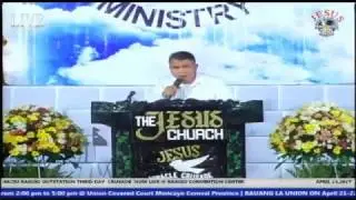Preaching-Bel. Ordained Preacher Danny Cuarteros-JMCIM Baguio 3rd Day Crusade-April 15, 2017-