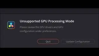 🎬 Unsupported GPU processing mode DaVinci Resolve Linux fix