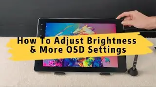 #gaomon: Learn How To Adjust Brightness & More OSD Settings of GAOMON PD1610 2.5K #pendisplay🤩