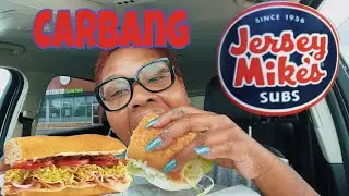 JERSEY MIKES SUBS CARBANG-EAT WITH ME‼️ ((I THINK IMA BAD MOM)).. 