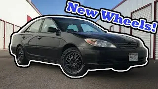 Тестируем установку новых колес на Camry!