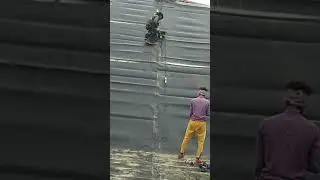 HDPE membrane welding risky jobs #shorts