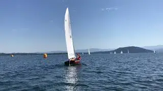 2019 Thistle National Championships, Tuesday, race 2 leeward mark upwind
