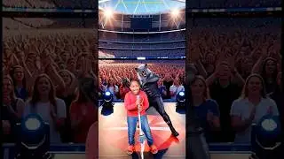 Marvelous Funny Video Epic music  performance with dancing werewolf in London Wembley Stadium