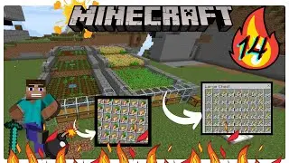 I Built Carrot and Wheat Farm For Minecraft Pe 1.21 Survival Series (#14)