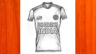 How to draw india t20 world cup jersey || T20 world cup jersey drawing || T20 world cup 2024