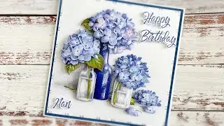 Pretty Flowers Die Cut Decoupage