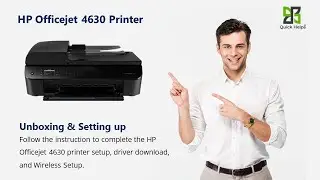 HP Officejet 4630 printer setup | Unbox HP Officejet 4630 printer | Wi-Fi setup
