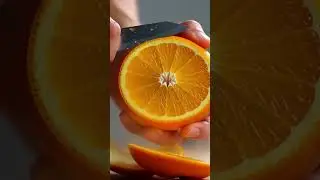 peeling orange 🍊 #asmr #fruit #3danimation #satisfying #3dcompositing #cgi #fruitcutting #relaxing