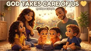 God Takes Care of Us 💛 | Bible Story for Kids #BibleStoryForKids #GodCares #ChristianKids