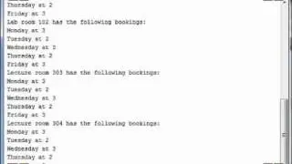 A booking room java program using BLUEJ