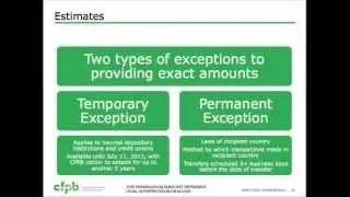 CFPB Remittance Rule (Regulation E)