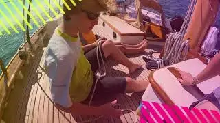 When and If sailing the seas with her crew and some eager students!