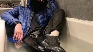 Bath in VM 2020s and puffa jacket