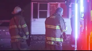 Camper destroyed by fire in Corydon
