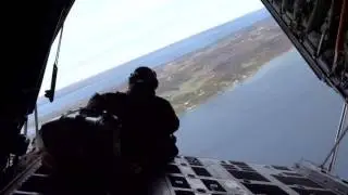 C-130 flight over Lake Michigan