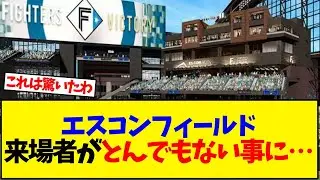 エスコンフィールド、来場者数がとんでもない事に…【野球反応集】