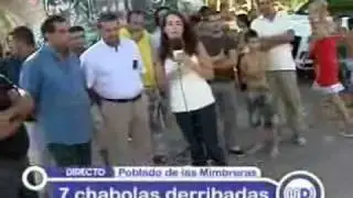 La policía desmantela un poblado de chabolas en
