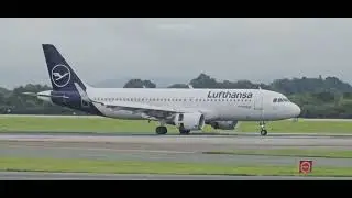 Lufthansa A320 with Sharklets 🦈 seen at Manchester! #video #viral #explore #explorepage #aviation 