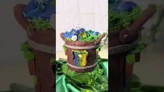 # Shorts | DIY Fairy house lamp | Polymer clay tutorial | Fairy house in a barrel