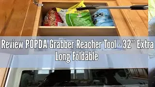 Review POPDA Grabber Reacher Tool - 32&rdquo; Extra Long Foldable Gripper and Reaching Tool - Heavy Duty P