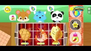 baby panda lunch cartoon lunch time