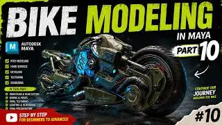 Bike Modeling Basic to Advance  PART 10  Autodesk Maya