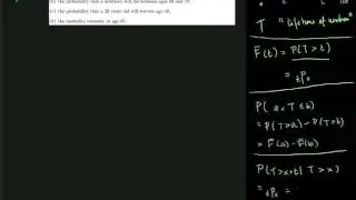 Problem 3.1: The basics of survival functions