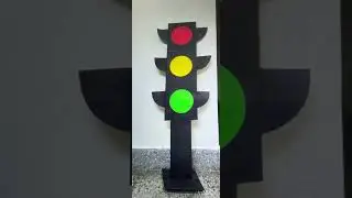 Traffic signal Model&hellip;                                using cardboard