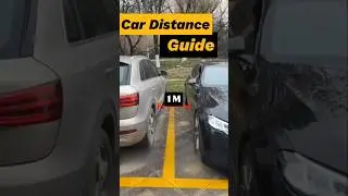 How to Measure Front, Rear, and Side Car Distances #cardrivingtips #automobile #shorts