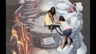 Australian artist makes Fire and Ice 3D street art