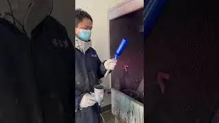 Spraying water-based paint on aluminum cans and baking it to achieve a skin-feel finish #resin