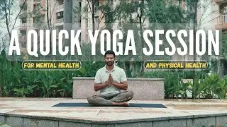 Gentle quick yoga for mental and physical health | Guided yoga session. #yoga #wellnessjourney