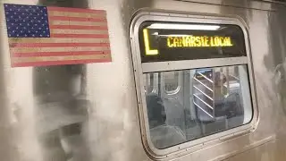 BMT Canarsie Line: Canarise Rockway Parkway Bound R143 (L) Train Ride From Bedford Av To Montrose Av