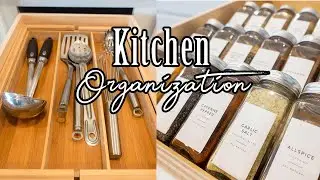 2021 | Aesthetic Kitchen Organization | AMAZON FINDS | Drawers and Spice Cabinet update!